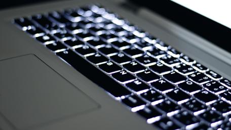 Lighting laptop keyboard wallpaper