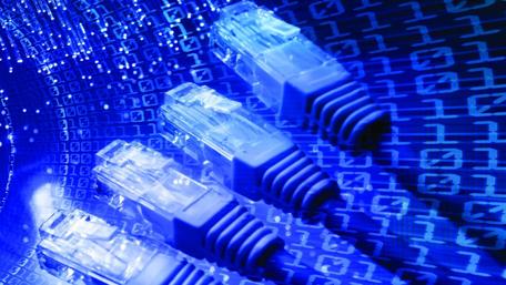 Fiber optic cabling installation wallpaper