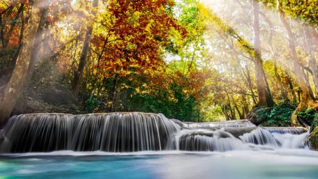 Erawan Falls In Kanchanaburi Province, Thailand wallpaper
