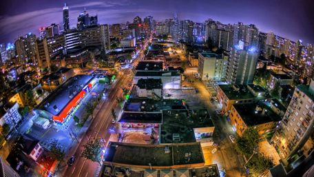 Vancouver - Fisheye lensphotography wallpaper