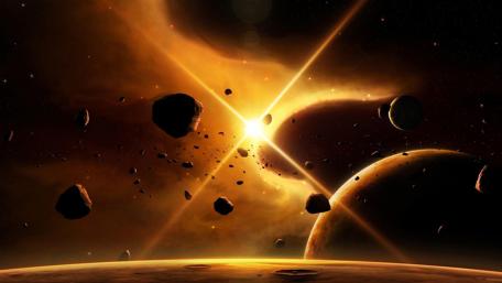 Asteroids in the universe ☄️ wallpaper