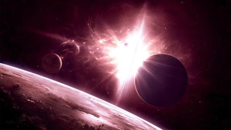 Strange phenomenon in the cosmos wallpaper