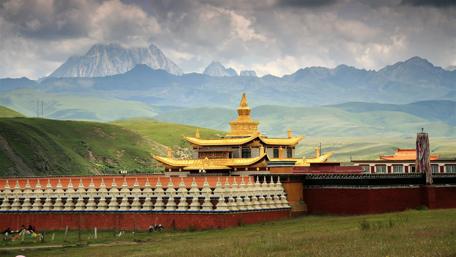 Muya Golden Pagoda - Tibet wallpaper