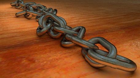 Metal chain wallpaper