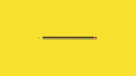 Bold Yellow Pencil Abstract Art Design for Inspiration wallpaper
