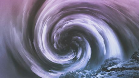 Whirling Vortex in Dreamy Skies wallpaper