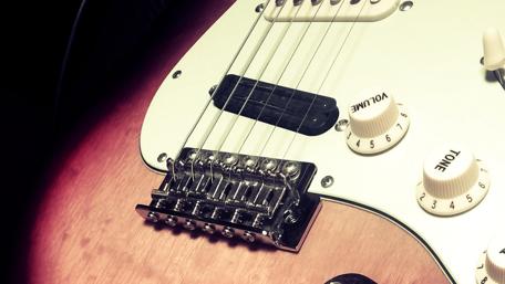 Electric Guitar Close-Up Brilliance wallpaper