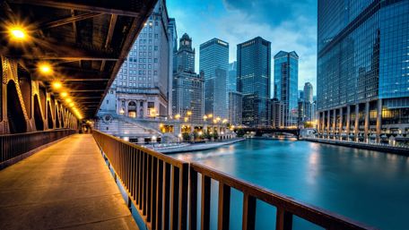 Chicago Riverwalk wallpaper