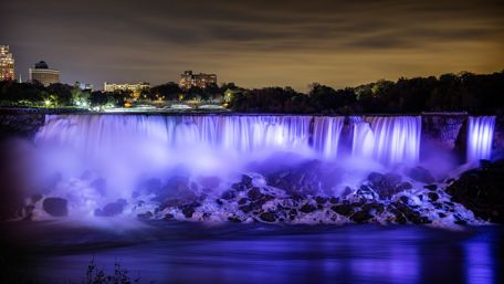 Niagara Falls at night wallpaper