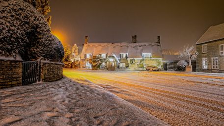 Winterscape from Marholm wallpaper