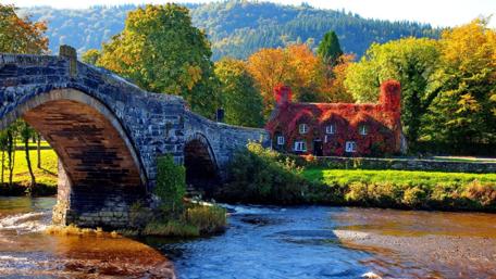 Autumn in Llanrwst  - Wales, United Kingdom wallpaper