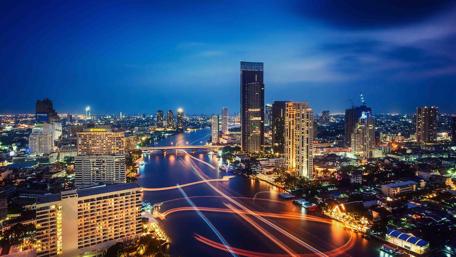 Chao Phraya river in Bagkok wallpaper