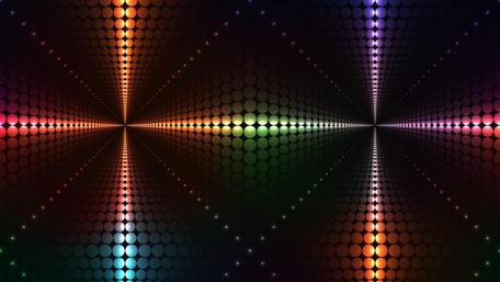 3D Neon shining cross - Digital art wallpaper