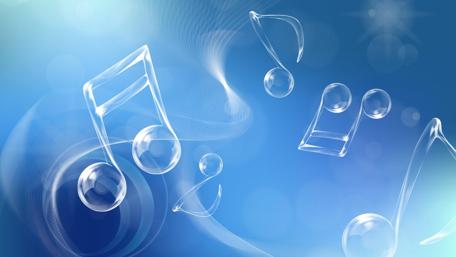 Melodious Glass Notes wallpaper