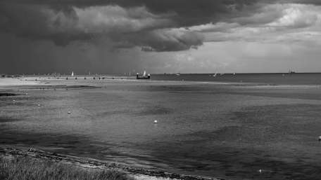 Storm Clouds on the Sea wallpaper
