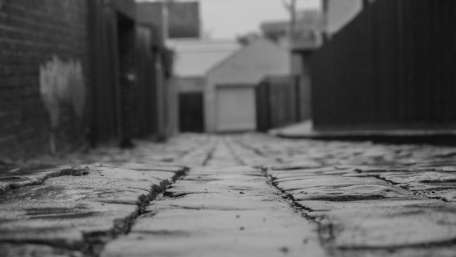 Black and White lane wallpaper