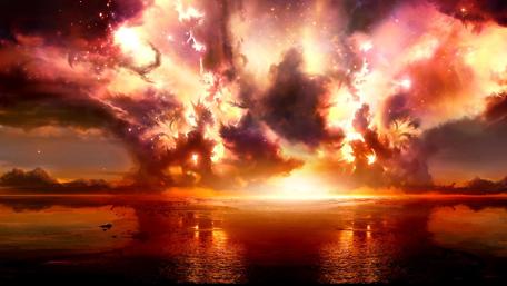 Fantasy explosion wallpaper