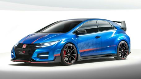 Blue Honda Civic Type R 2015 wallpaper
