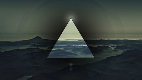 Triangle Polyscape wallpaper