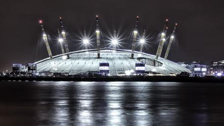 O2 Arena at night - London wallpaper