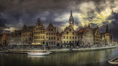 Graslei - Ghent, Belgium wallpaper