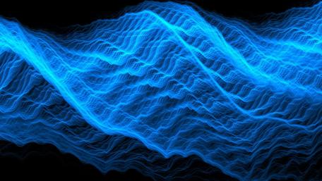 Futuristic energy wave wallpaper