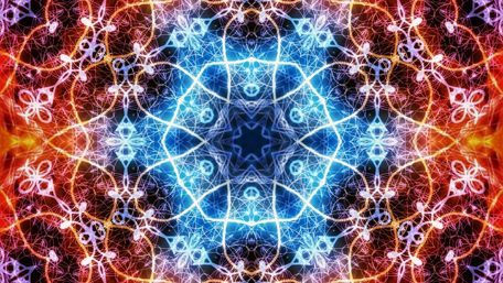 Vibrant kaleidoscope art wallpaper