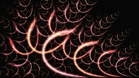 Magical Fractal Flames Dancing in Darkness wallpaper