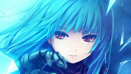 Blue Hair Anime Girl wallpaper