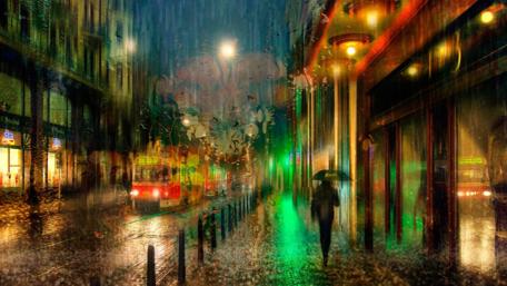Prague by night wallpaper