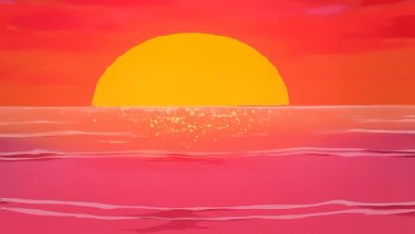 Sunset on the horizon wallpaper