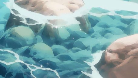 Tranquil Anime Water Scene wallpaper