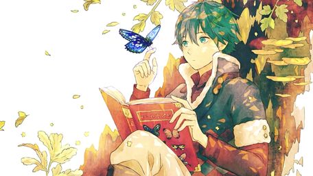 Anime guy reading a book wallpaper