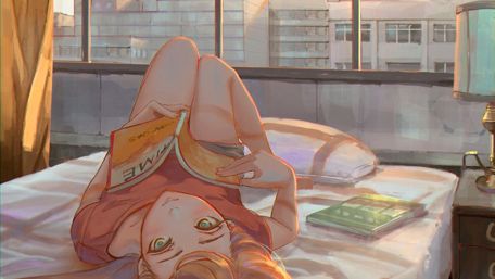 Luminous Twilight Reader wallpaper