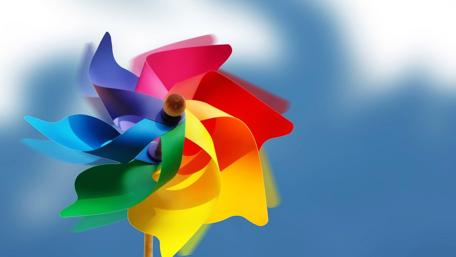 Spining pinwheel wallpaper