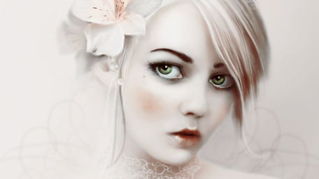 Blonde woman fantasy art wallpaper