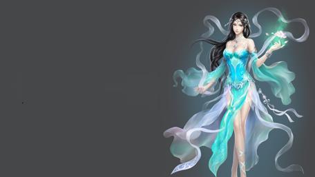 Mystic Enchantress in the Shadows wallpaper
