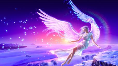 White angel - Fantasy art wallpaper