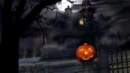 Halloween Night at the Haunted Castle wallpaper
