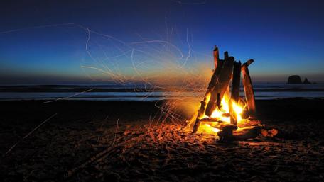 Campfire sparks wallpaper