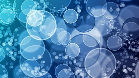 Blue bubbles wallpaper
