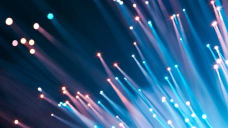 Blue cable lights wallpaper