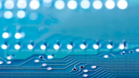 Intricate Microchip Circuit Design Wallpaper wallpaper
