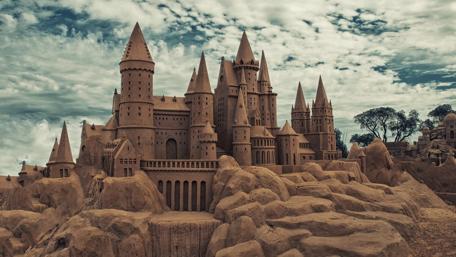 Sand castle - Sand art wallpaper