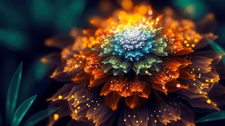 Flower fantasy art wallpaper