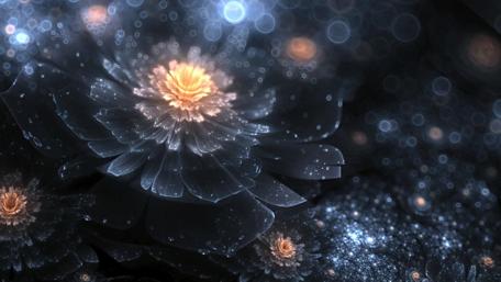Fantasy flower art wallpaper