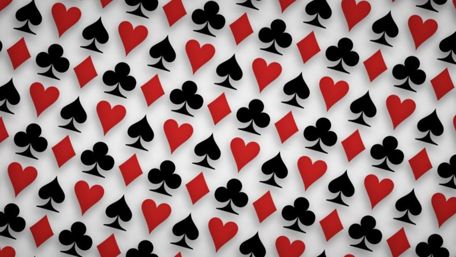 Card symbols pattern wallpaper
