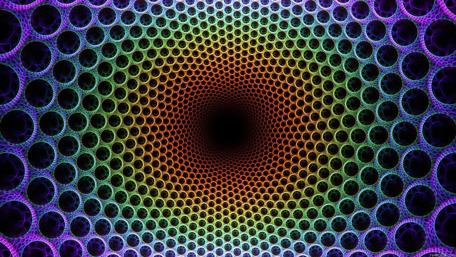 Vibrant Symmetrical Fractal Design wallpaper