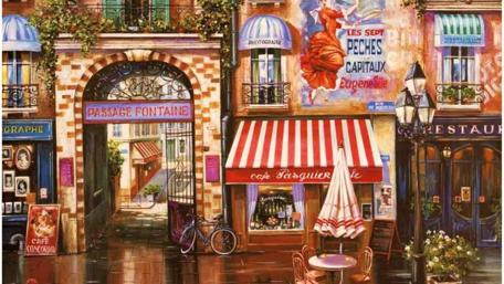 Paris painting art wallpaper