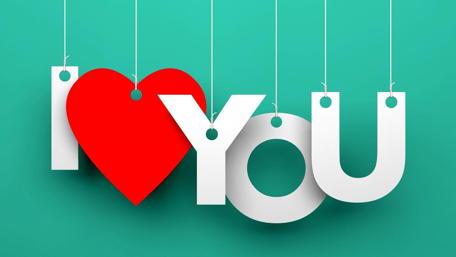 Expressive Love Declaration Wallpaper wallpaper